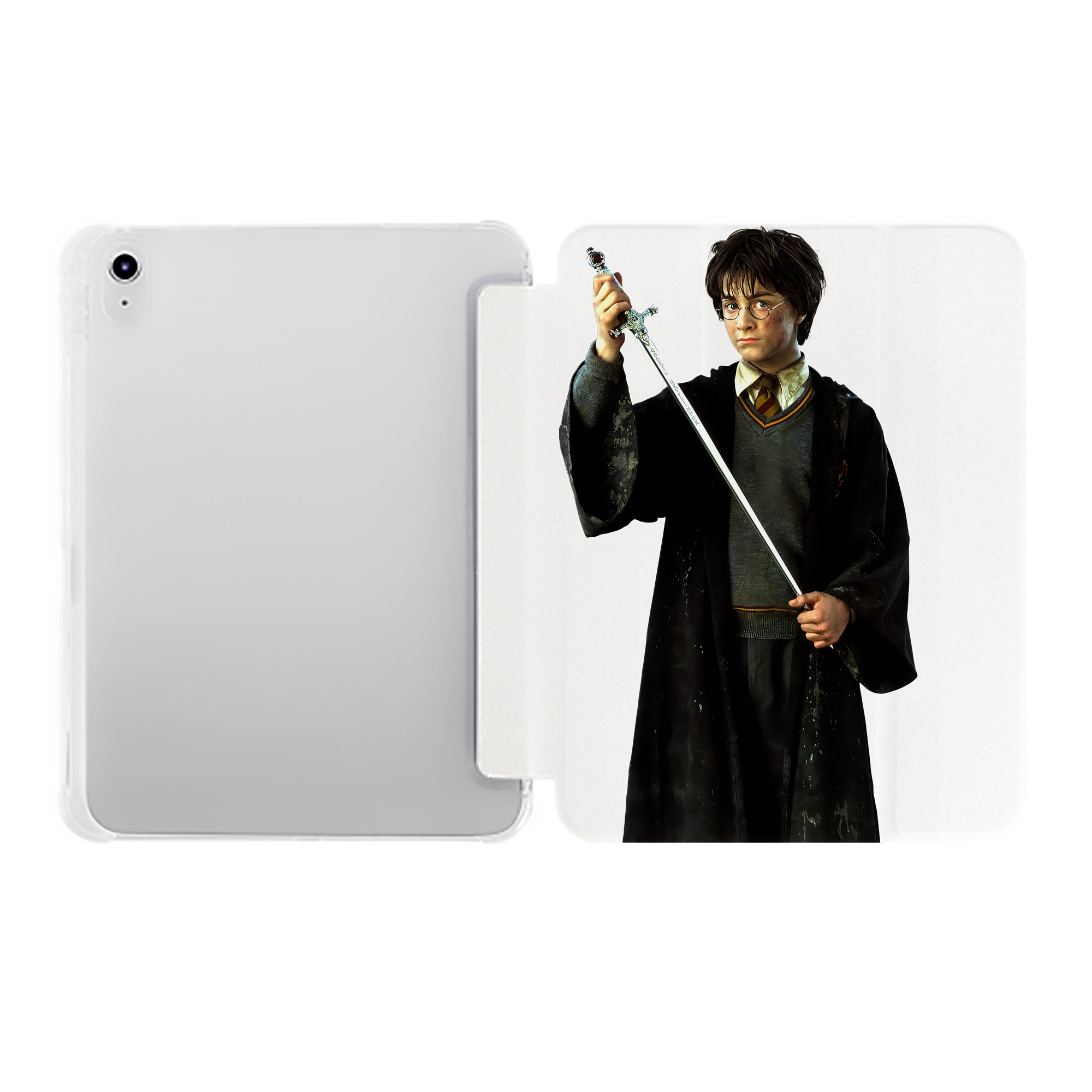 （画像用） Harry Potter ハリー・ポッターシリーズ IPad ケース ペン収納付き 三つ折りスタンド PUレザー×シリコン 対応機種9.5/10.5/10.9インチ